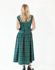 Dujour Plaid Maxi Dress・Green