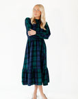 Stella Plaid Smocked Dress