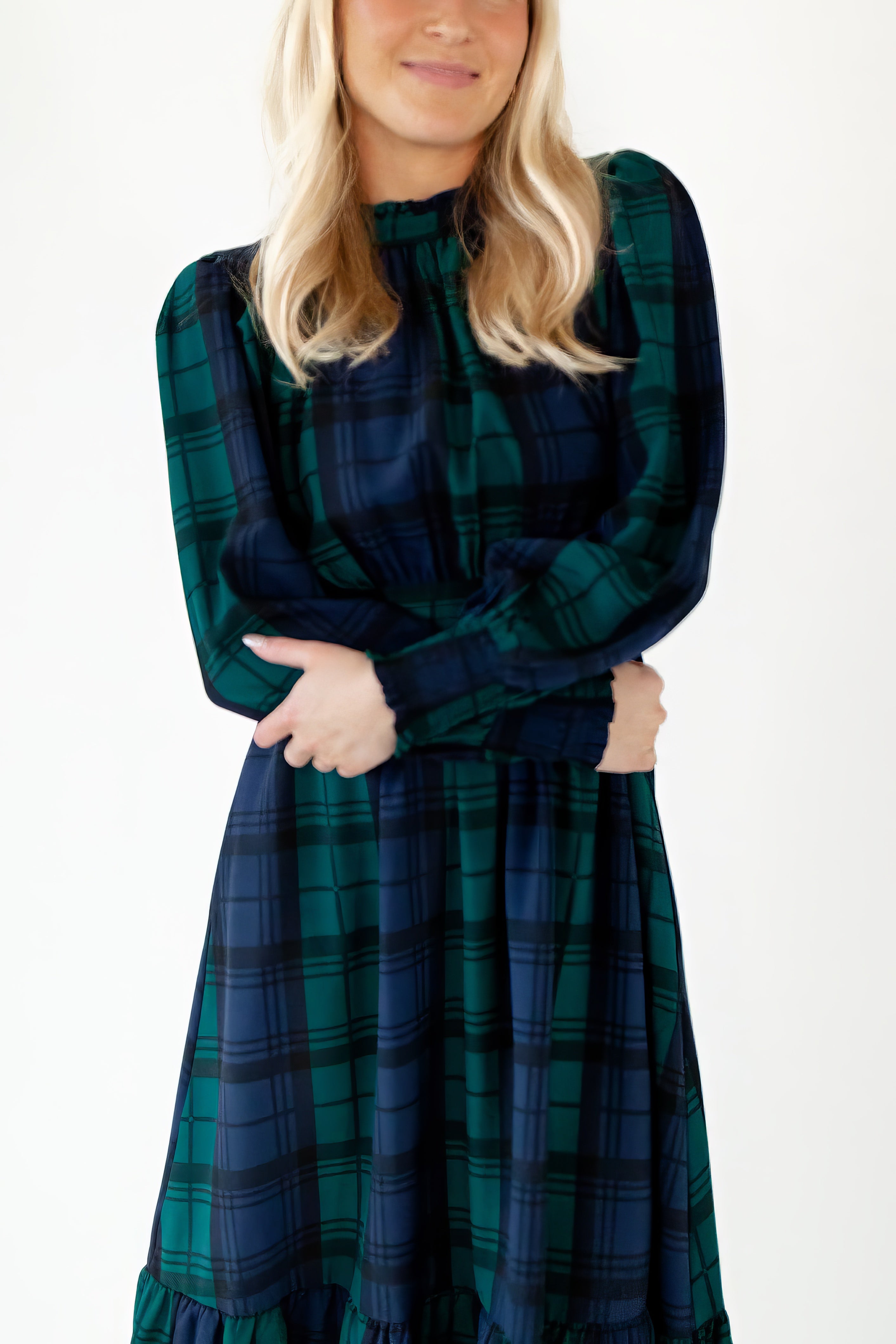 Stella Plaid Smocked Dress