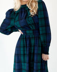 Stella Plaid Smocked Dress