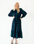 Stella Plaid Smocked Dress