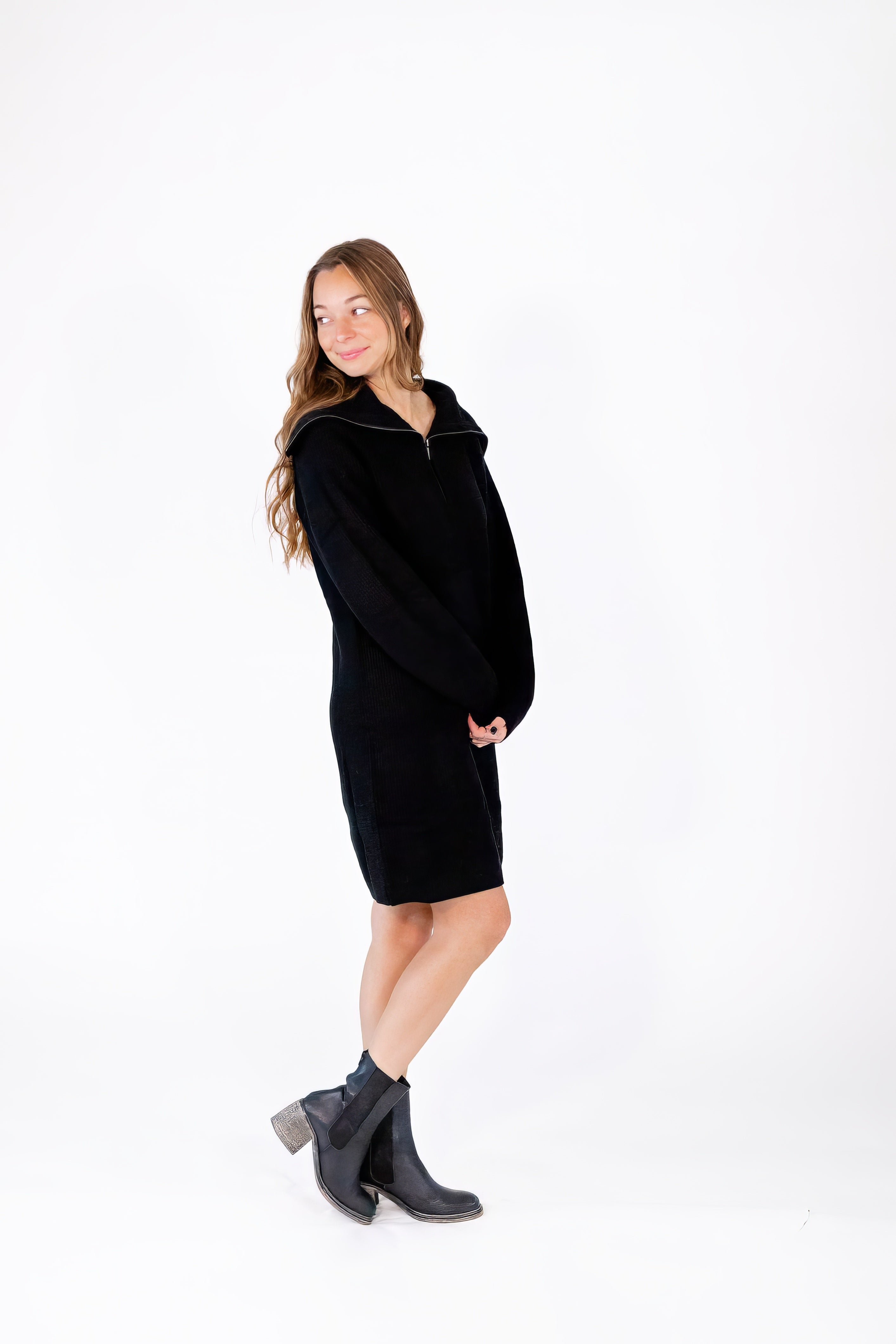 Franca Collared Knit Dress