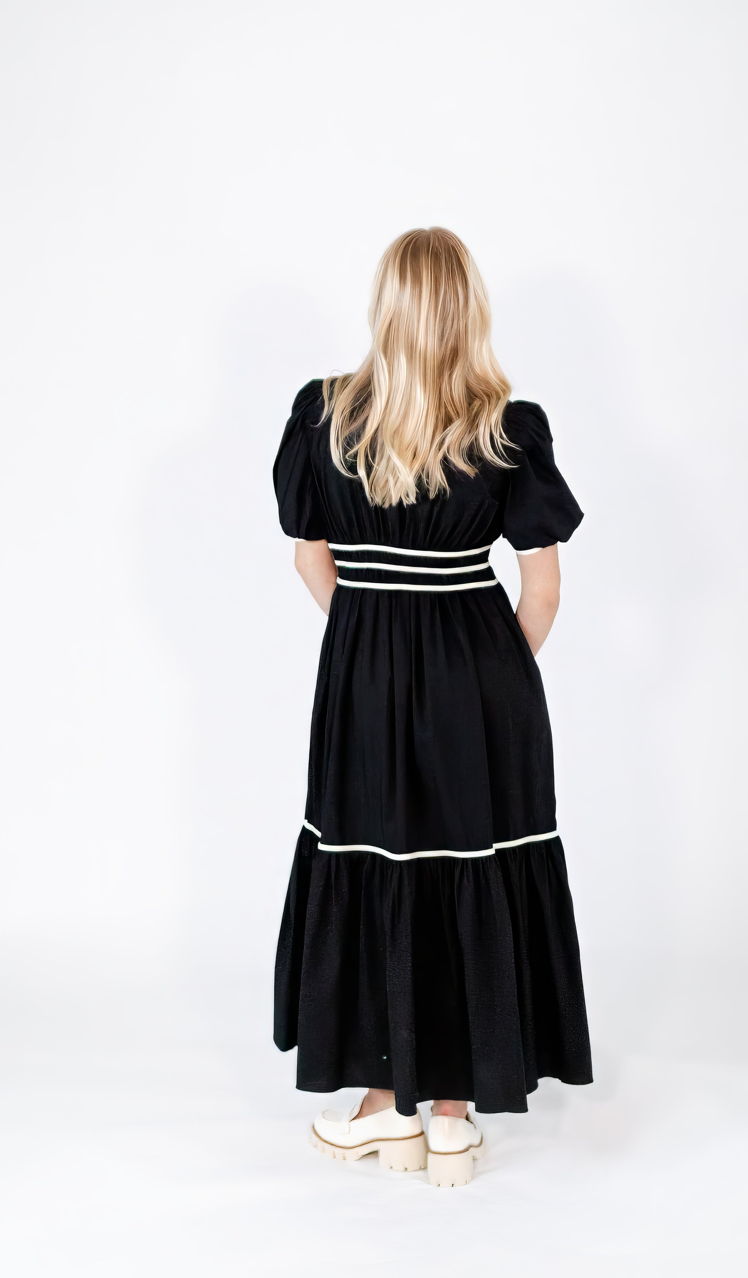 Esley Bow Midi Dress