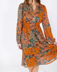 Maelyn Floral Chiffon Dress