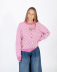 Williams Embroidered Flower Sweater