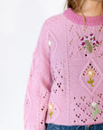 Williams Embroidered Flower Sweater