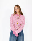 Williams Embroidered Flower Sweater