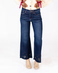 Nova Floral Cut Out Denim