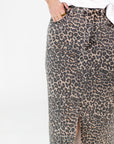 Ascella Leopard Print Skirt