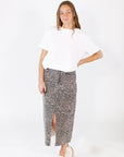 Ascella Leopard Print Skirt