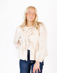 Thelma Poplin Bow Top