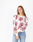 Marques Floral Knit Sweater