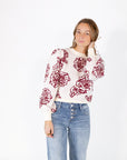 Marques Floral Knit Sweater