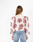 Marques Floral Knit Sweater