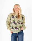 Biddy Floral Knit Sweater