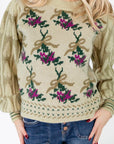 Biddy Floral Knit Sweater