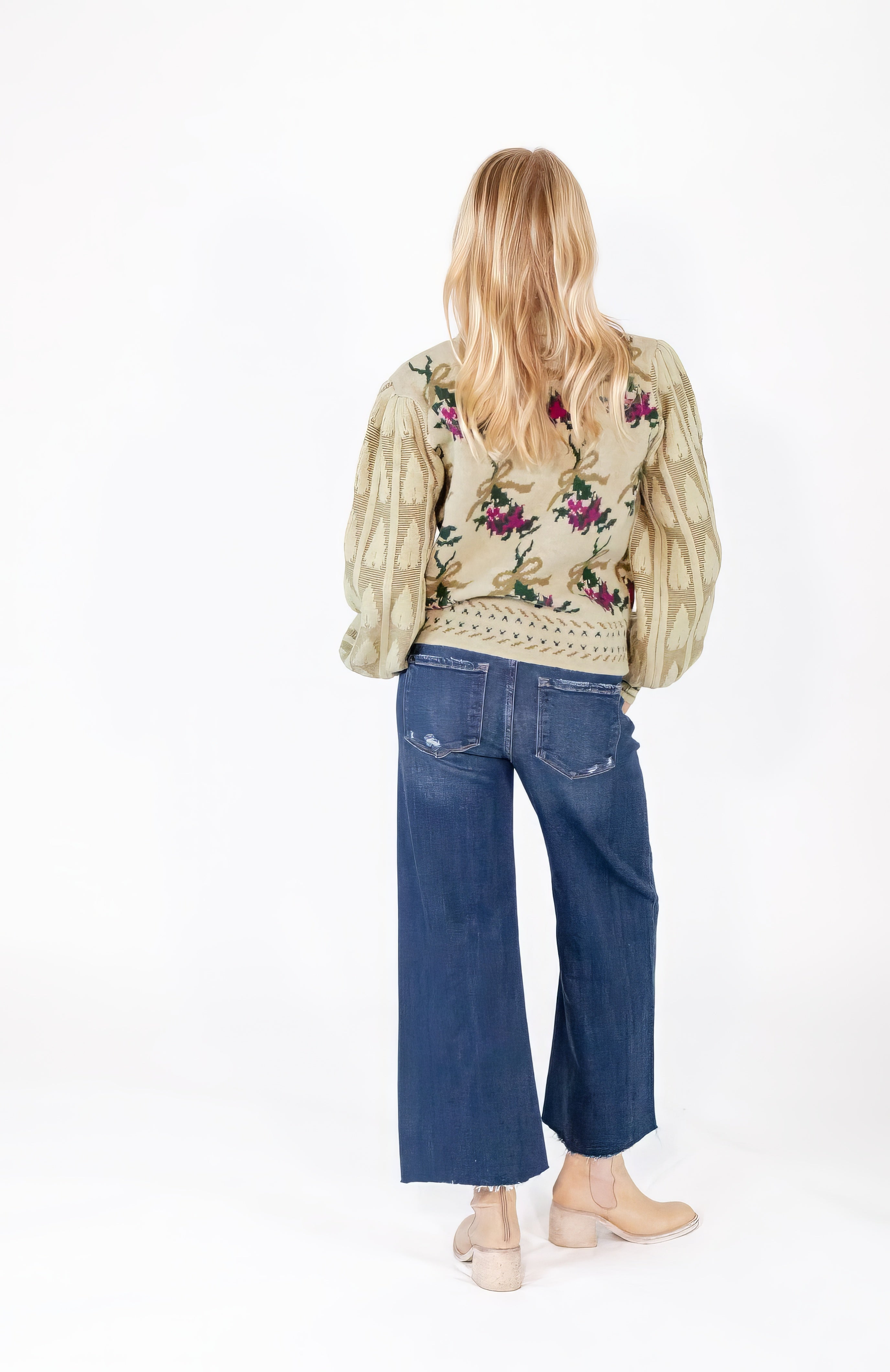 Biddy Floral Knit Sweater