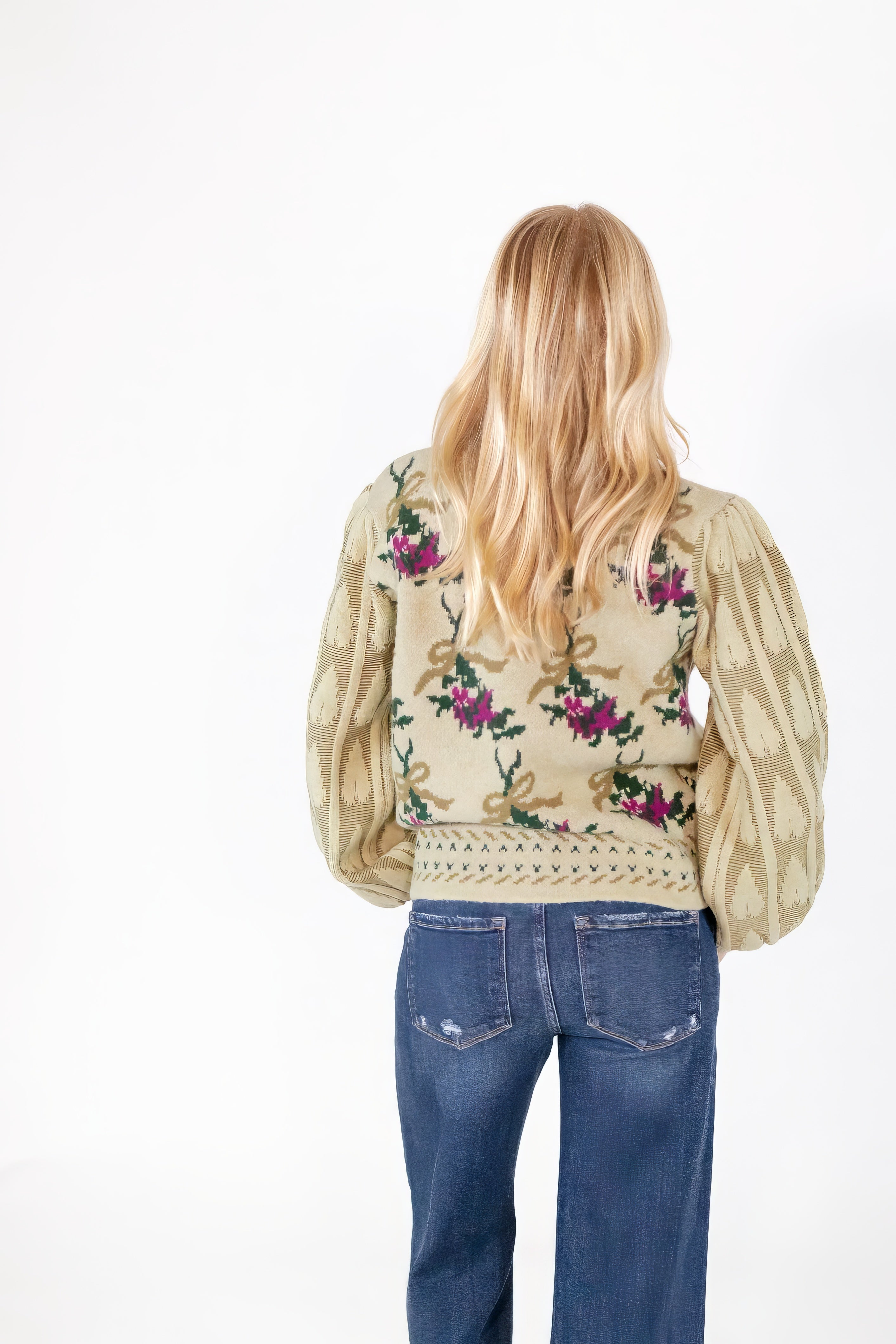 Biddy Floral Knit Sweater