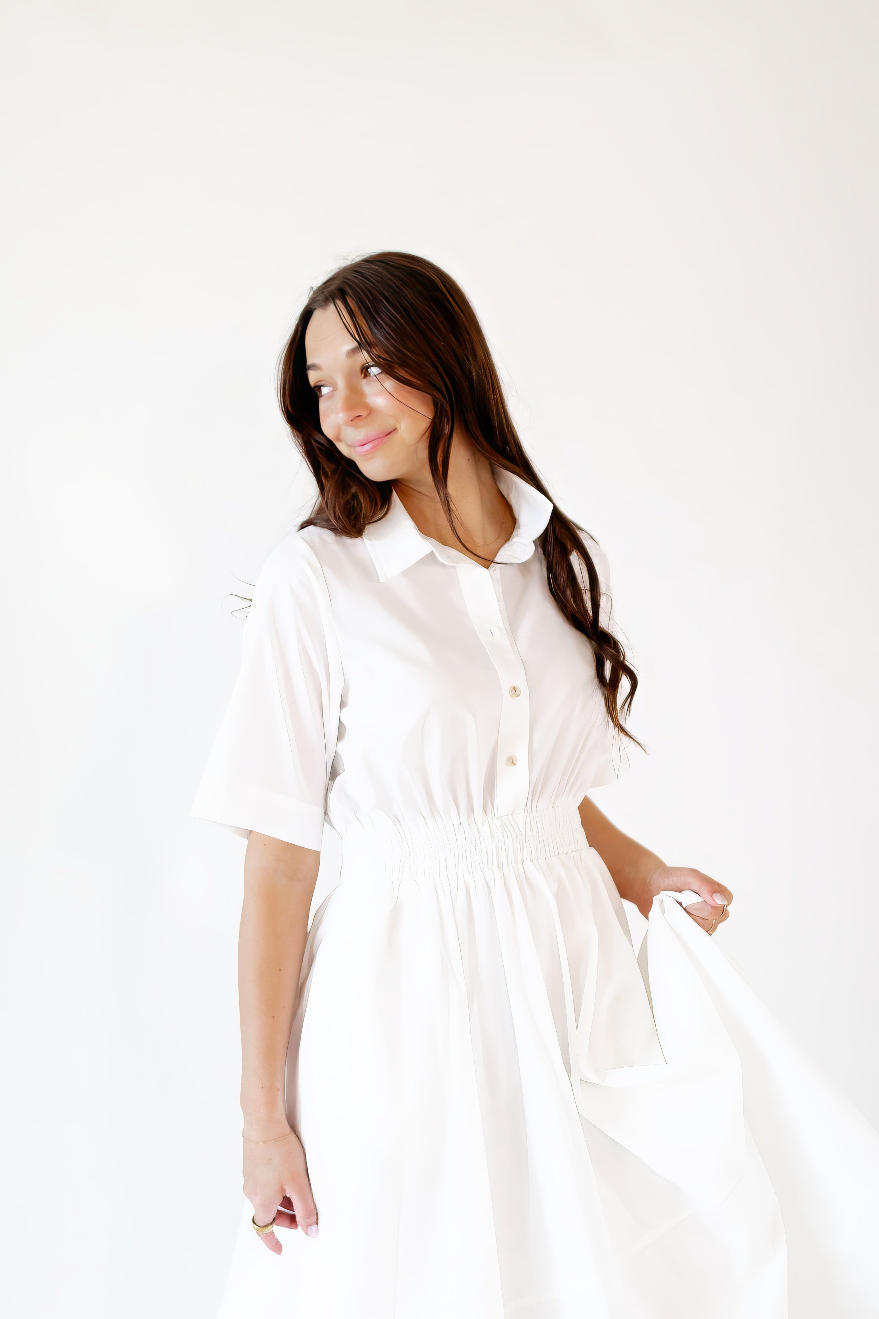 Cleo Handkerchief Hem Dress – Twirl Boutique