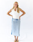Quincy Split Neck Top