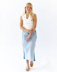 Quincy Split Neck Top