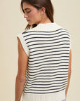 Raina Oversized Collar Top