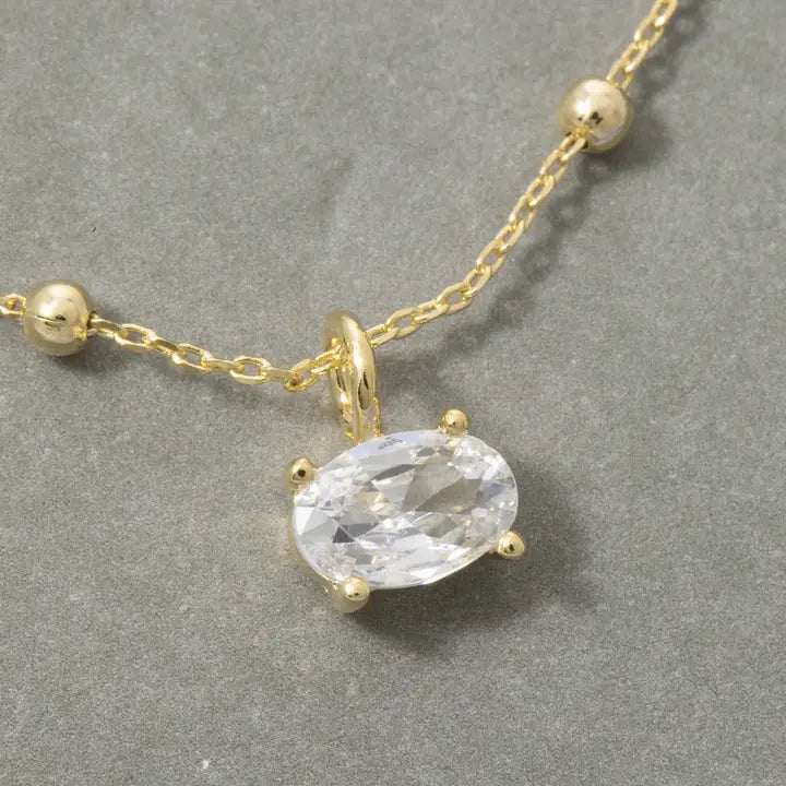 Oval Pendant Necklace