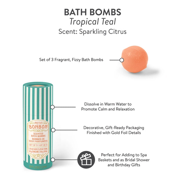 Tropical Teal Bath Bombs