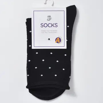 Japanese Polka Dot Socks · Black