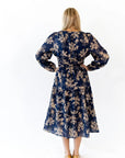 Bloom Tie Waist Midi Dress - Curvy