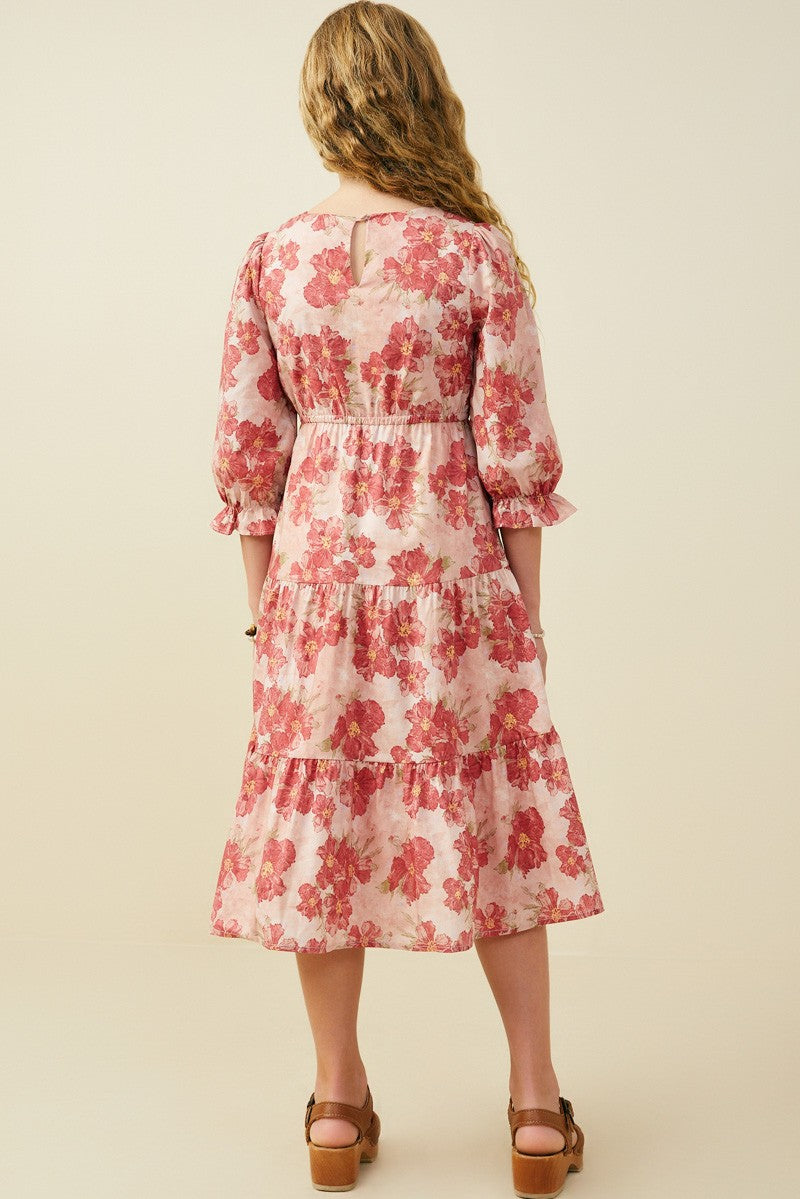 Blush Cascade Tween Dress