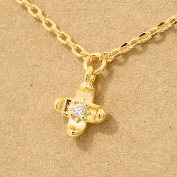 Flower Charm Chain Necklace