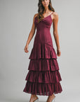 The Crimson Ruffle Formal