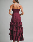 The Crimson Ruffle Formal
