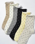 Japanese Polka Dot Socks · Black