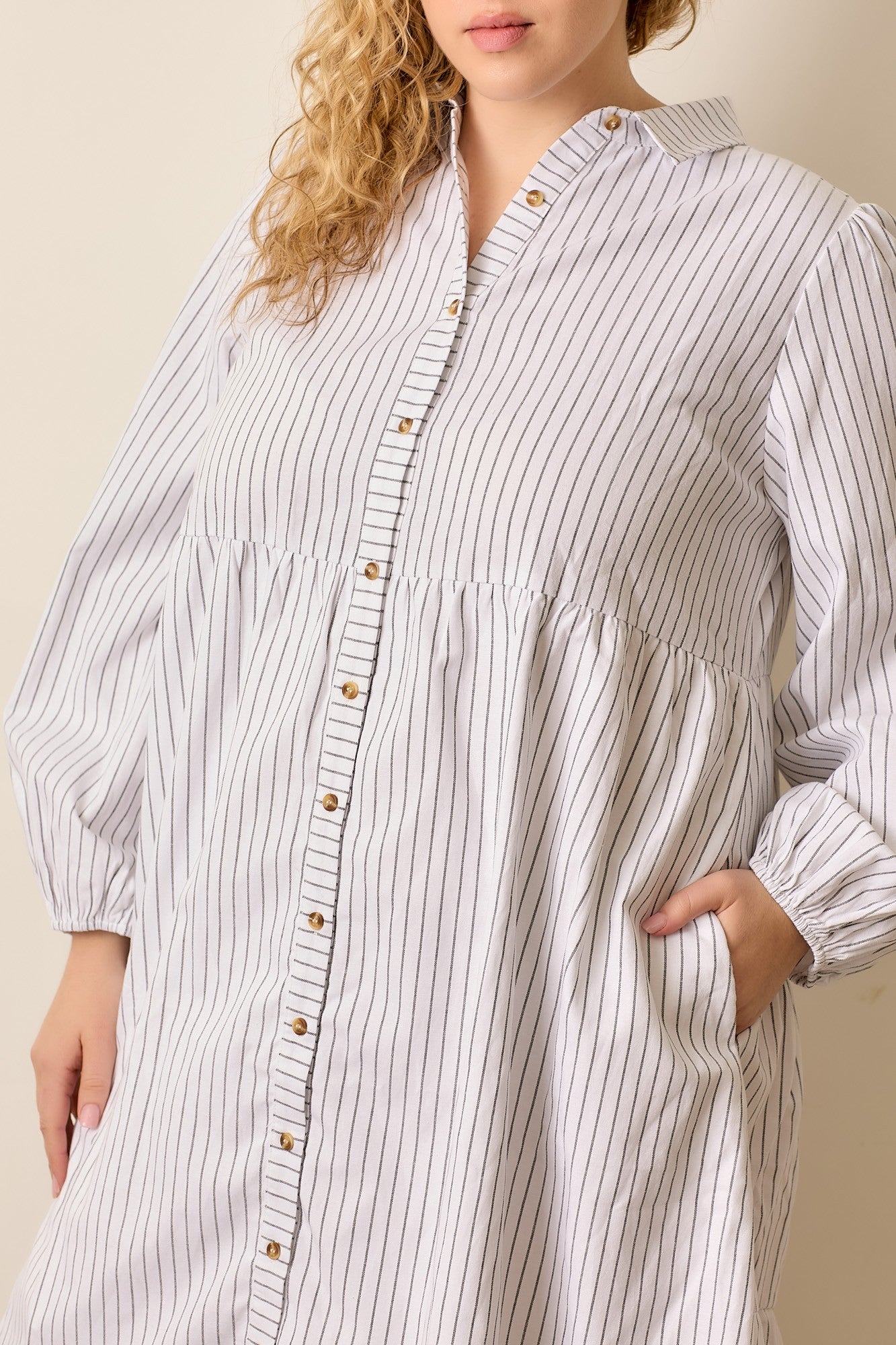 The Emma Striped Dress - Curvy