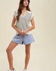 Raina Oversized Collar Top