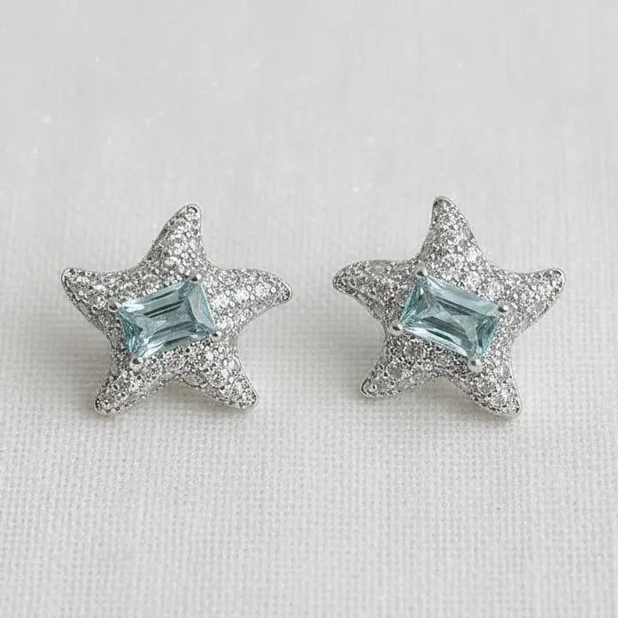 Starfish Gemstone Earrings