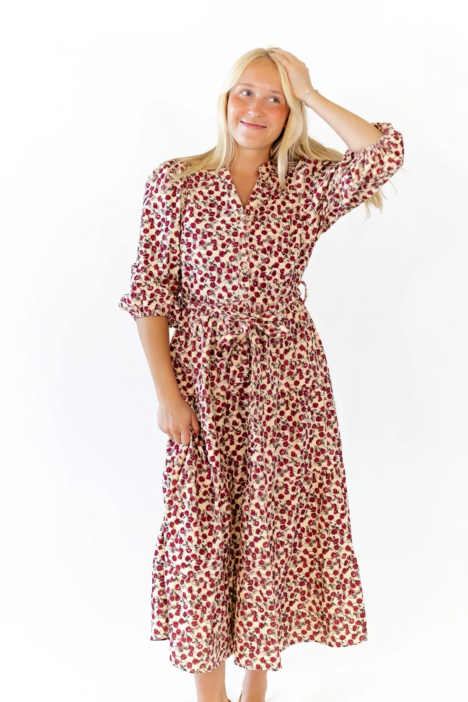 Hendrix Corduroy Midi Dress - Curvy