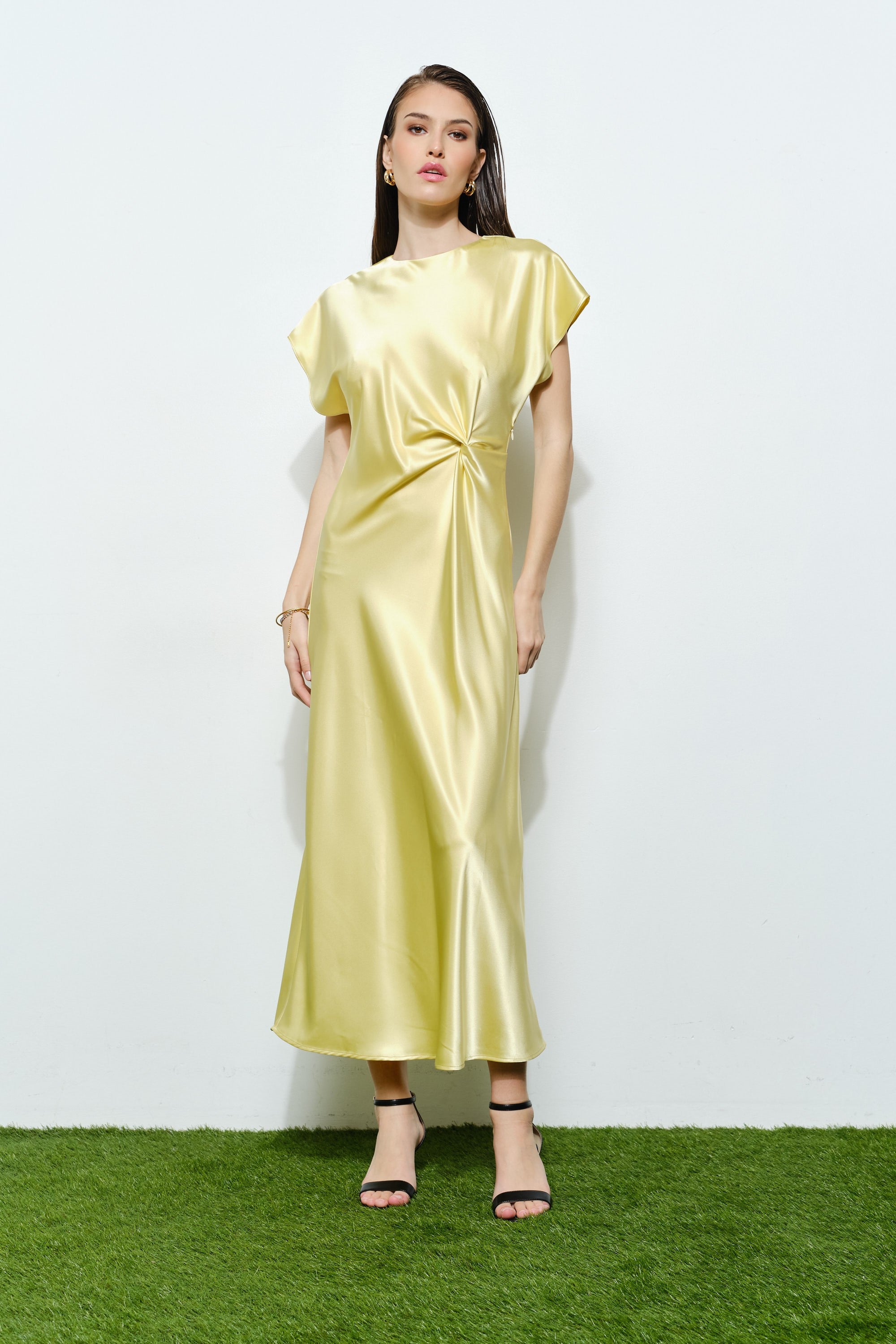 Lemon Knot Silk Formal