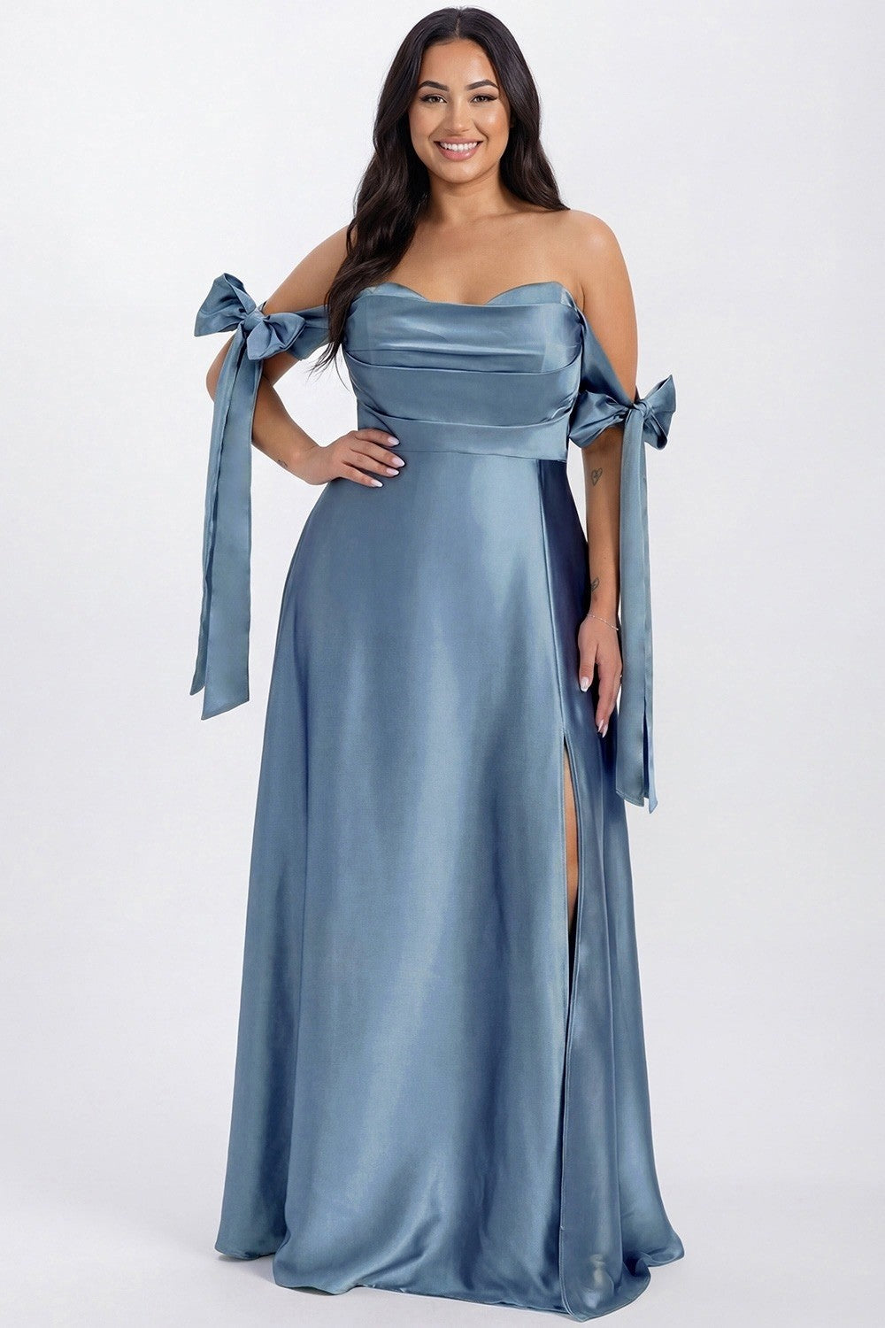 misty blue bridesmaid dresses The Bow Dress stylish twist to the Barbie Fashion Doll with Size:34RC Translations March FR