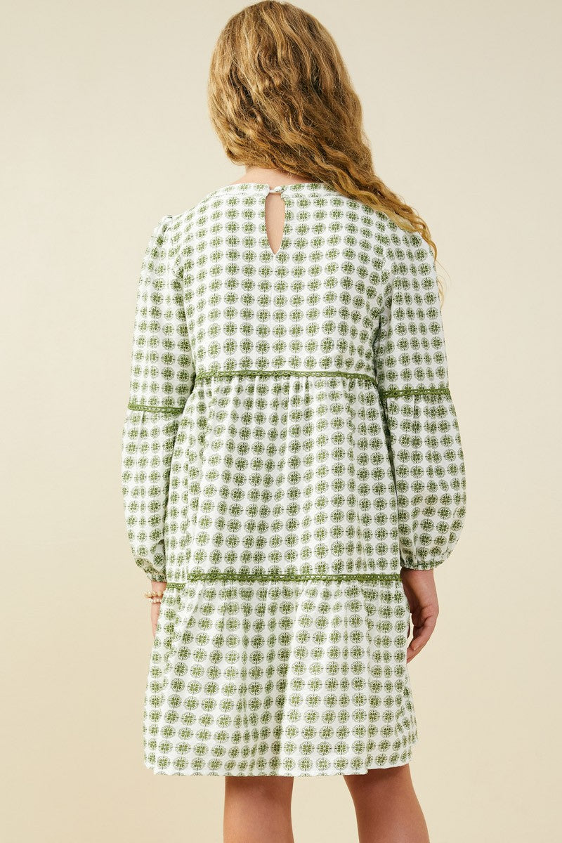 The Olive Canvas Tween Dress