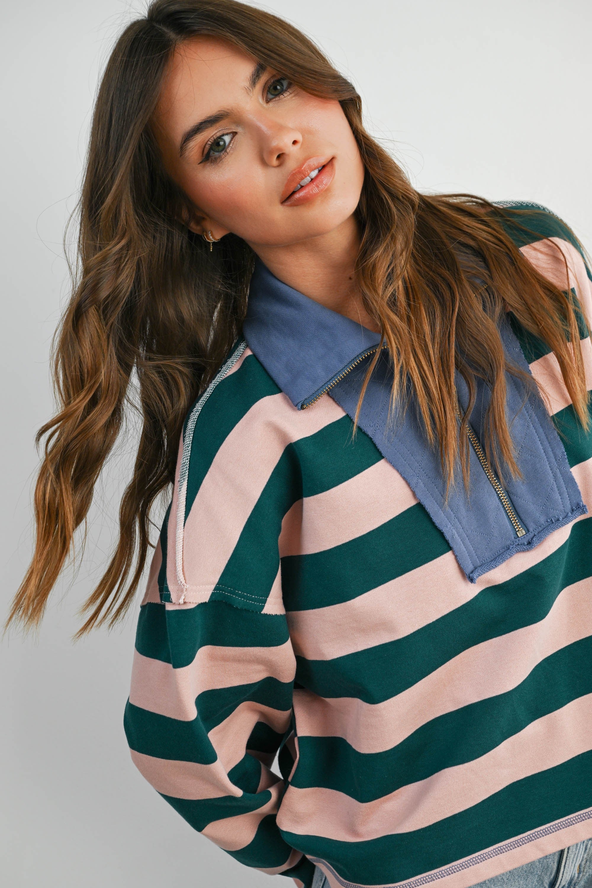 The Coastal Stripe Sweatshirt