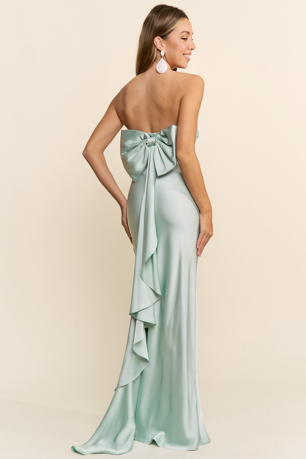 The Seafoam Bow Formal Twirl Boutique The Seafoam Bow Formal Twirl Boutique