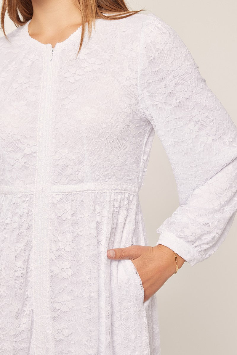 The Timeless Lace White Dress
