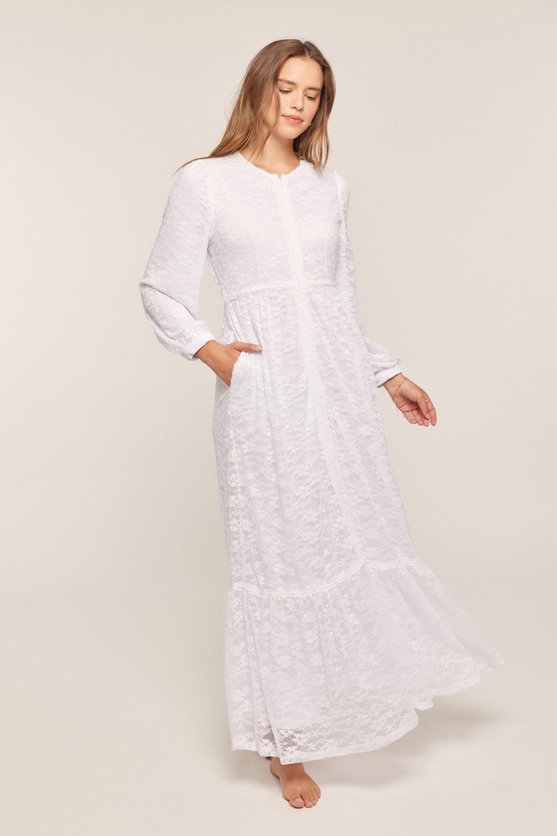 The Timeless Lace White Dress