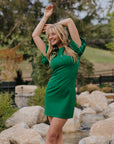 Going Away Dress・Hunter Green