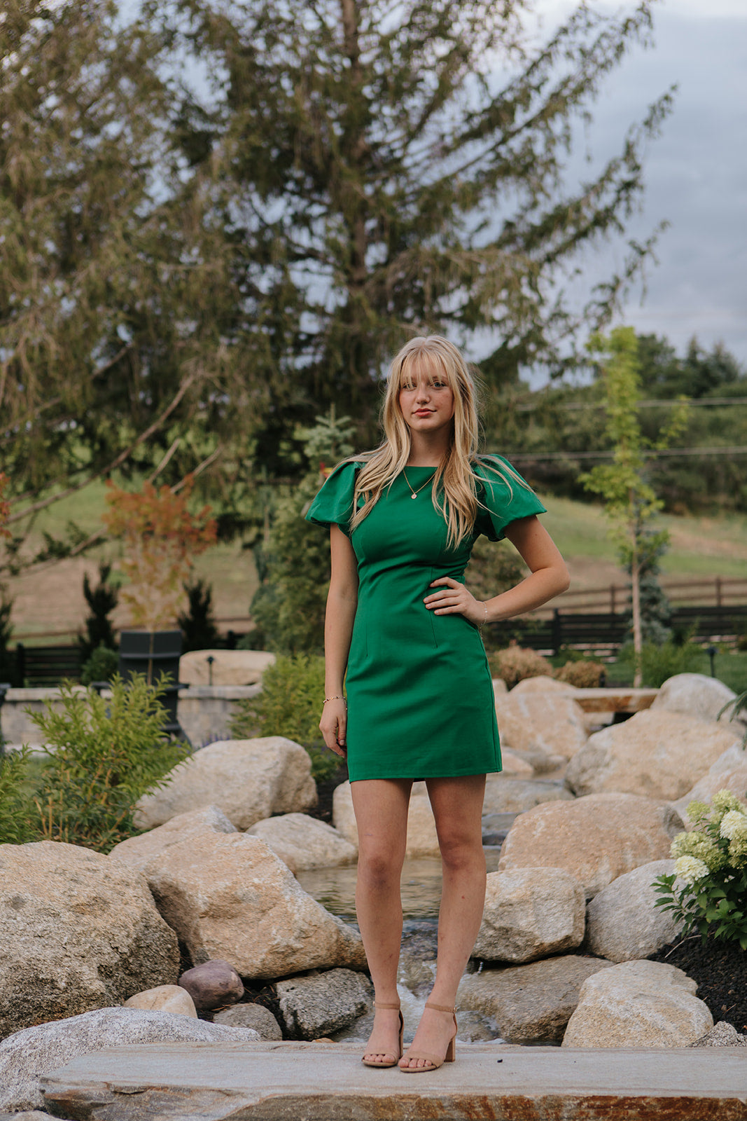 Going Away Dress・Hunter Green