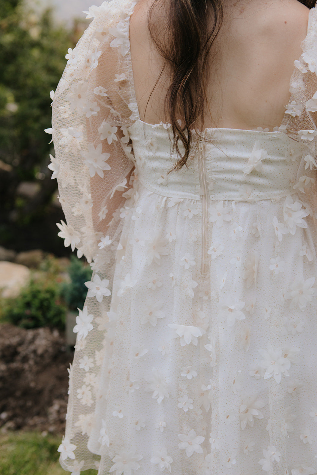Blanche Floral Textured Dress