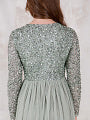 Green Lily Sequin Dress